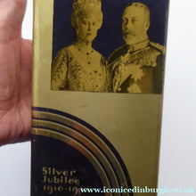 Load image into Gallery viewer, LYONS TEA 1930s Art Deco King George V and Queen Mary Silver Jubilee Tin
