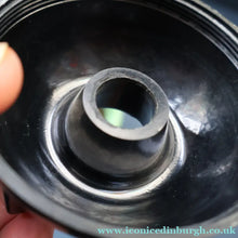 Load image into Gallery viewer, Rare 1930s BUTTNER Art Deco Early Black and Peppermint Green Plastic / Bakelite Ashtray
