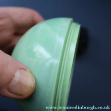 Load image into Gallery viewer, Rare 1930s BUTTNER Art Deco Early Black and Peppermint Green Plastic / Bakelite Ashtray
