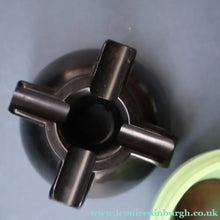 Load image into Gallery viewer, Rare 1930s BUTTNER Art Deco Early Black and Peppermint Green Plastic / Bakelite Ashtray
