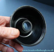 Load image into Gallery viewer, Rare 1930s BUTTNER Art Deco Early Black and Peppermint Green Plastic / Bakelite Ashtray
