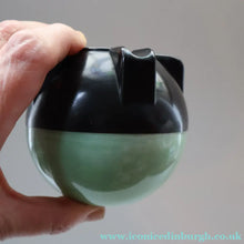 Load image into Gallery viewer, Rare 1930s BUTTNER Art Deco Early Black and Peppermint Green Plastic / Bakelite Ashtray - Vintage Plastic
