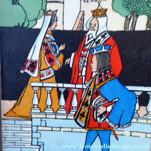 Load image into Gallery viewer, Rare 1930s CONTRACT BRIDGE Score Pads. Art Deco "Court Royal" Set with Chromolithograph Images of a Medieval Court
