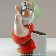 Load image into Gallery viewer, Rare 1930s Novelty Toothbrush Holder. Walt Disney Copyright: Figurine of Doc
