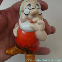 Load image into Gallery viewer, Rare 1930s Novelty Toothbrush Holder. Walt Disney Copyright: Figurine of Doc
