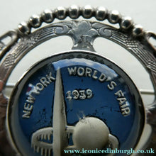 Load image into Gallery viewer, Rare 1930s World's Fair Souvenir. Silver Brooch for New York World's Fair 1939

