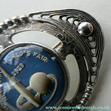 Load image into Gallery viewer, Rare 1930s World's Fair Souvenir. Silver Brooch for New York World's Fair 1939
