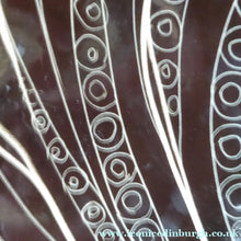Load image into Gallery viewer, Rare 1950s ARABIA Pottery, FINLAND. Shallow Bowl with Space Age Sgrafitto Design
