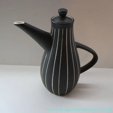 Load image into Gallery viewer, Rare 1950s Denby TIGO WARE Coffee Pot, Mug &amp; Jug by TIBOR REICH. With Original Paper Labels
