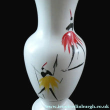 Load image into Gallery viewer, 1950s Burleigh Ware Vase Mid Century Modern Ceramics with Tribal Figures
