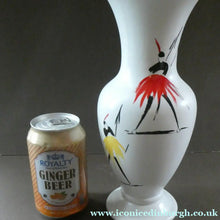 Load image into Gallery viewer, 1950s Burleigh Ware Vase Mid Century Modern Ceramics with Tribal Figures
