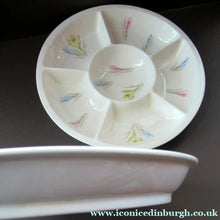 Load image into Gallery viewer, 1950s Norwegian Figgjo Flint Hors d'ouevres Dish or Platter 
