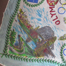 Load image into Gallery viewer, Vintage 1956 Australian Olympic Games Melbourne Souvenir Silk Scarf
