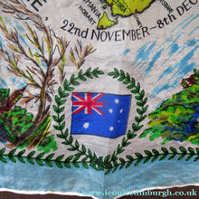 Load image into Gallery viewer, Vintage 1956 Australian Olympic Games Melbourne Souvenir Silk Scarf
