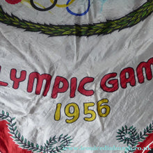 Load image into Gallery viewer, Vintage 1956 Australian Olympic Games Melbourne Souvenir Silk Scarf
