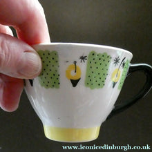 Load image into Gallery viewer, 1960s FIGGJO FLINT Coffee Set by Ragnar Grimsrud. Valencia Green and Yellow Pattern
