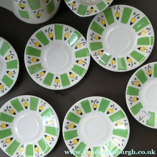 Load image into Gallery viewer, 1960s FIGGJO FLINT Coffee Set by Ragnar Grimsrud. Valencia Green and Yellow Pattern
