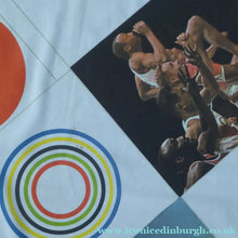 Load image into Gallery viewer, RARE 1960s Olympic Games Souvenir Head Scarf. Genuine Original Toyko Olympic Games 1964. KAMEKURA YUUSAKU Design
