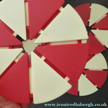 Load image into Gallery viewer, Rare 1960s Red and White Plastic Place Mats and Coasters In Christmas Box
