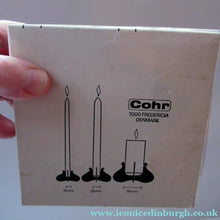 Load image into Gallery viewer, RARE 1970s Danish Cohr KAEMPE CLAUS Candleholder. In original packaging
