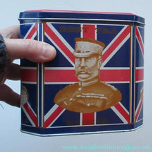 Load image into Gallery viewer, 1970s Dodo Designs Tea Caddy Featuring Boer War Generals
