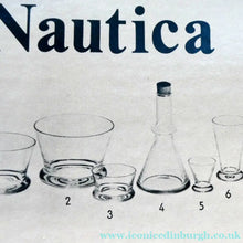 Load image into Gallery viewer, Rare 1970s NAUTICA Design. Arabia Nuutajarvi Bottle / Flask Decanter. BOXED. Made in Finland

