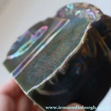 Load image into Gallery viewer, Rare 1970s POLISH Studio Pottery Square Face Pot (Twarze Wason) by Janina Karczeska KONIECZNA (b. 1934)
