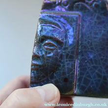 Load image into Gallery viewer, Rare 1970s POLISH Studio Pottery Square Face Pot (Twarze Wason) by Janina Karczeska KONIECZNA (b. 1934)

