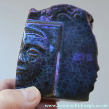Load image into Gallery viewer, Rare 1970s POLISH Studio Pottery Square Face Pot (Twarze Wason) by Janina Karczeska KONIECZNA (b. 1934)
