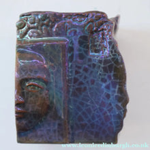 Load image into Gallery viewer, Rare 1970s POLISH Studio Pottery Square Face Pot (Twarze Wason) by Janina Karczeska KONIECZNA (b. 1934)

