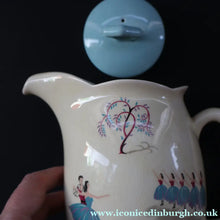Load image into Gallery viewer, RARE and Totally Fabulous 1950s Beswick BALLET PATTERN Coffee Pot
