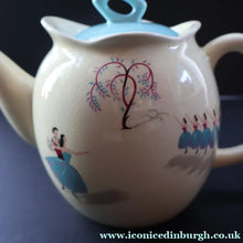 Load image into Gallery viewer, RARE and Totally Fabulous 1950s Beswick BALLET PATTERN Teapot
