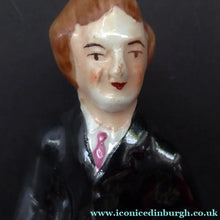 Load image into Gallery viewer, Rare Genuine Antique STAFFORDSHIRE FIGURE. The Prince (of Wales) on Horseback
