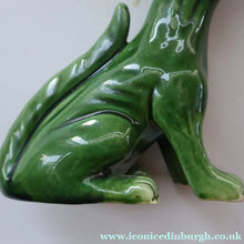 Load image into Gallery viewer, Rare Antique ALLER VALE Pottery Grotesque Winking Cat with Original Amber Glass Eye
