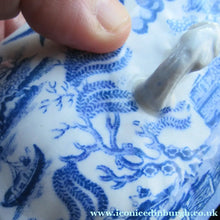 Load image into Gallery viewer, Antique BISHOP &amp; STONIER Miniature Child's Nursery Willow Pattern Ceramics

