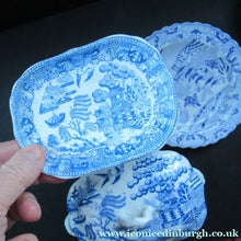 Load image into Gallery viewer, Antique BISHOP &amp; STONIER Miniature Child's Nursery Willow Pattern Ceramics
