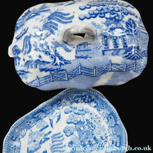 Load image into Gallery viewer, Antique BISHOP &amp; STONIER Miniature Child's Nursery Willow Pattern Ceramics
