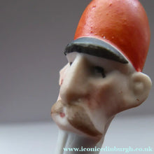 Load image into Gallery viewer, Very Rare Antique Bisque Porcelain SKINNY or Elongated Figurine by Schafer &amp; Vater: FOX HUNTER
