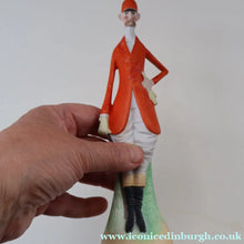 Load image into Gallery viewer, Very Rare Antique Bisque Porcelain SKINNY or Elongated  Figurine by Schafer &amp; Vater: FOX HUNTER
