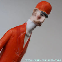 Load image into Gallery viewer, Very Rare Antique Bisque Porcelain SKINNY or Elongated  Figurine by Schafer &amp; Vater: FOX HUNTER
