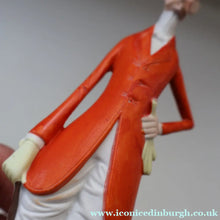Load image into Gallery viewer, Very Rare Antique Bisque Porcelain SKINNY or Elongated  Figurine by Schafer &amp; Vater: FOX HUNTER
