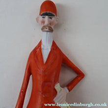 Load image into Gallery viewer, Very Rare Antique Bisque Porcelain SKINNY or Elongated  Figurine by Schafer &amp; Vater: FOX HUNTER

