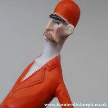Load image into Gallery viewer, Very Rare Antique Bisque Porcelain SKINNY or Elongated  Figurine by Schafer &amp; Vater: FOX HUNTER
