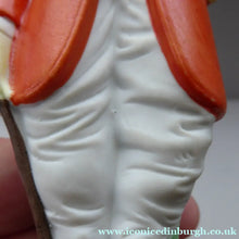 Load image into Gallery viewer, Very Rare Antique Bisque Porcelain SKINNY or Elongated Figurine by Schafer &amp; Vater: FOX HUNTER
