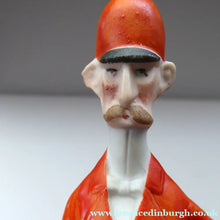 Load image into Gallery viewer, Very Rare Antique Bisque Porcelain SKINNY or Elongated Figurine by Schafer &amp; Vater: FOX HUNTER
