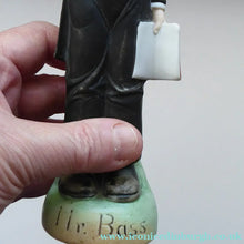 Load image into Gallery viewer, Antique Bisque Porcelain SKINNY or Elongated Figurine by Schafer &amp; Vater: MR BASS (Opera Singer) 
