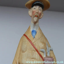 Load image into Gallery viewer, Very Rare Antique Bisque Porcelain SKINNY or Elongated Figurine by Schafer &amp; Vater: THE GOLFER
