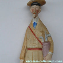 Load image into Gallery viewer, Very Rare Antique Bisque Porcelain SKINNY or Elongated Figurine by Schafer &amp; Vater: THE GOLFER
