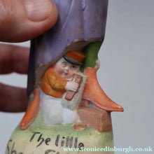 Load image into Gallery viewer, Very Rare Antique Bisque Porcelain SKINNY or Elongated  Figurine by Schafer &amp; Vater: THE LITTLE SHOE SHINER
