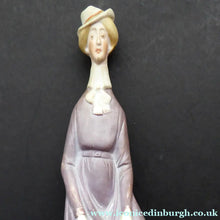 Load image into Gallery viewer, Antique Bisque Porcelain SKINNY or Elongated Figurine by Schafer &amp; Vater: THE LITTLE SHOE SHINER
